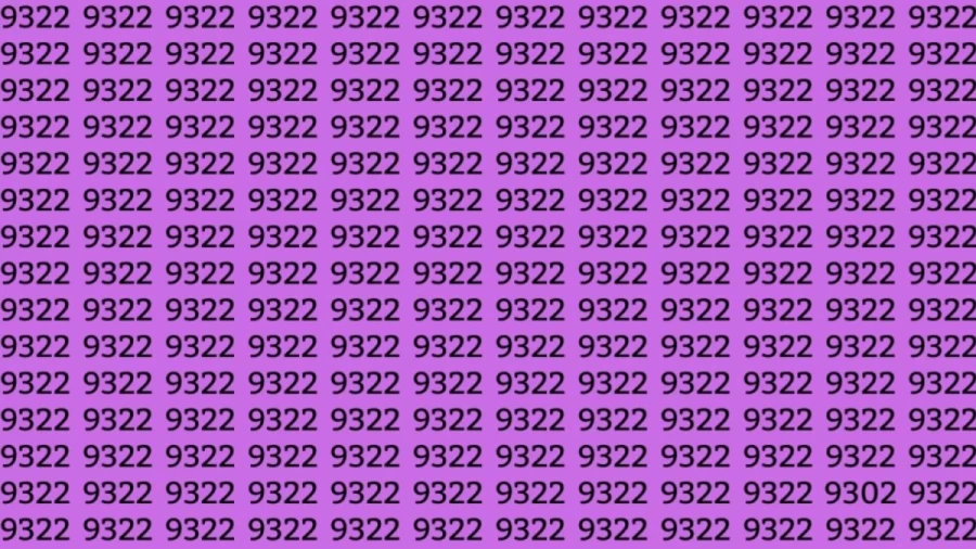 Optical Illusion: Can you find 9302 among 9322 in 8 Seconds? Explanation and Solution to the Optical Illusion