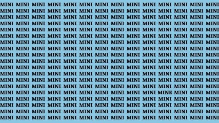 Brain Teaser: If You Have Eagle Eyes Find The Word Mine in 18 Secs