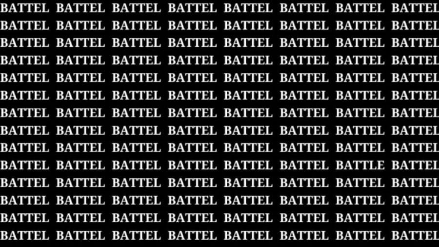 Optical Illusion: If You Have Eagle Eyes Find The Word Battle In 20 Secs