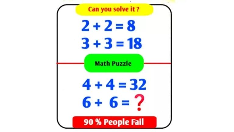 Brain Teaser 90% fail to solve: Can you try solving this math puzzle?