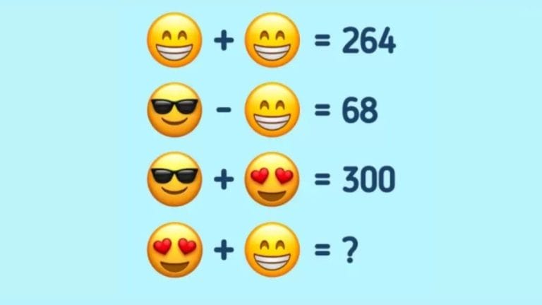 Brain Teaser: Solve this emoji maths puzzle