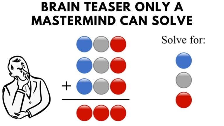 Brain Teaser only a Mastermind can solve: Can you?