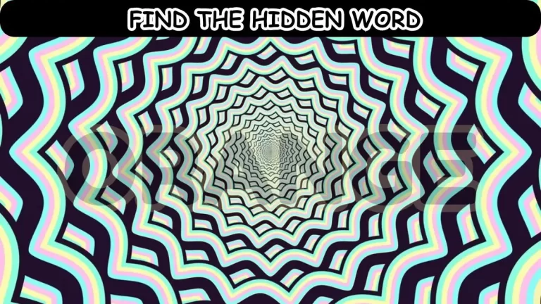 Brain Teaser: Find the Hidden Word in 12 Seconds